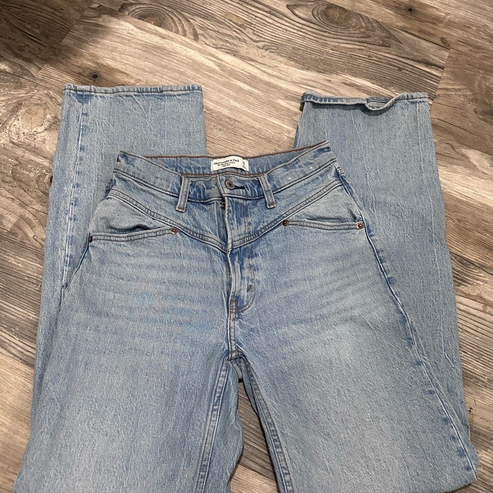 Abercrombie & Fitch Light Blue Straight Leg Jeans